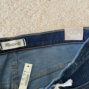 Madewell high rise skinny jeans